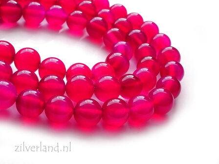 8mm Magenta Agaat Edelstenen Kralen