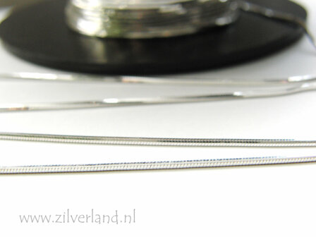 10cm 1,20mm Sterling Zilveren Slangenketting