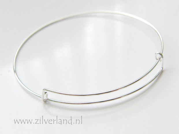 serveerster Naar behoren Sluier Sterling Zilveren Draad Armband voor Bedels - Zilverland- Zilveren Sieraden  Onderdelen & Edelstenen Kralen